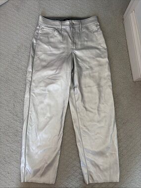 Express Silver Straight-Leg Jeans